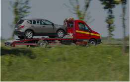 レッカー車と故障車