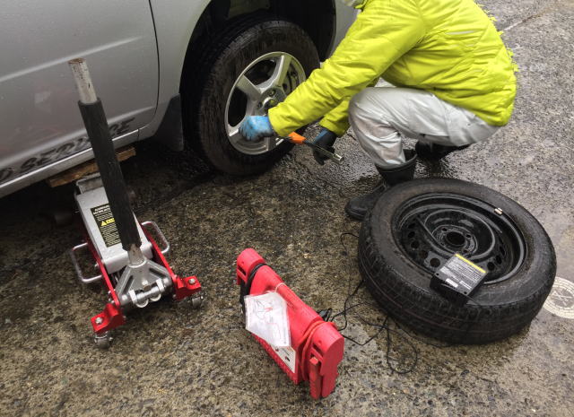 パンク・スペア交換